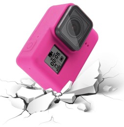 Silicone Protective Case with Lens Cover for GoPro HERO7 Black /7 White / 7 Silver /6 /5(Magenta) à 2,78 €