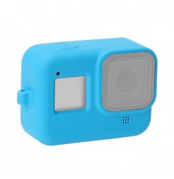 PULUZ Silicone Protective Case Cover with Wrist Strap for GoPro HERO8 Black(Blue) voor 3,10 €