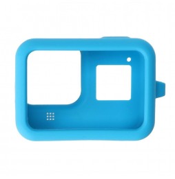 PULUZ Silicone Protective Case Cover with Wrist Strap for GoPro HERO8 Black(Blue) für 3,10 €
