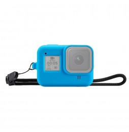 PULUZ Silicone Protective Case Cover with Wrist Strap for GoPro HERO8 Black(Blue) at 3,10 €