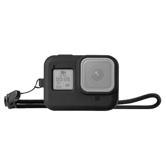 PULUZ Silicone Protective Case Cover with Wrist Strap for GoPro HERO8 Black(Black) à 3,10 €