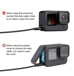 PULUZ POM Plastic Battery Side Interface Cover for GoPro HERO9 Black (Black) für 3,33 €