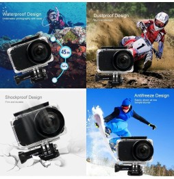 PULUZ 45m Underwater Acrylic Plexiglass Waterproof Housing Diving Case for Xiaomi Mijia Small Camera, with Buckle Basic Mount...