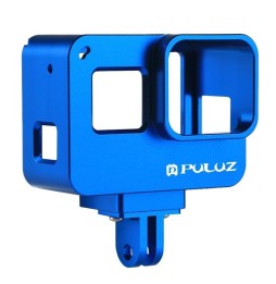PULUZ Housing Shell CNC Aluminum Alloy Protective Cage with Insurance Frame for GoPro HERO(2018) /7 Black /6 /5(Blue) voor 39...