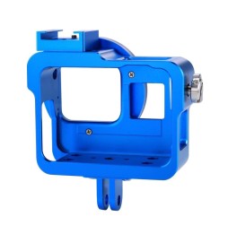 PULUZ Housing Shell CNC Aluminum Alloy Protective Cage with 52mm UV Lens for GoPro HERO(2018) /7 Black /6 /5(Blue) für 26,68 €