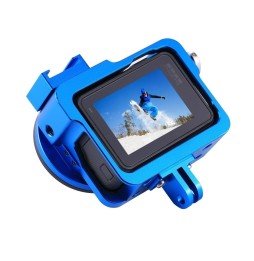 PULUZ Housing Shell CNC Aluminum Alloy Protective Cage with 52mm UV Lens for GoPro HERO(2018) /7 Black /6 /5(Blue) à 26,68 €