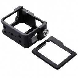 PULUZ Housing Shell CNC Aluminum Alloy Protective Cage with Insurance Frame & 52mm UV Lens for GoPro HERO(2018) /7 Black /6 /...