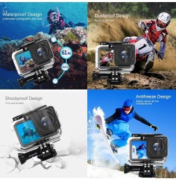 PULUZ 61m Underwater Waterproof Housing Diving Case for DJI Osmo Action, with Buckle Basic Mount & Screw für 16,78 €