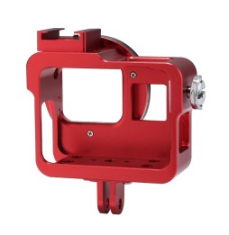 PULUZ Housing Shell CNC Aluminum Alloy Protective Cage with 52mm UV Lens for GoPro HERO(2018) /7 Black /6 /5(Red) à 26,68 €
