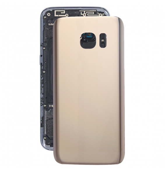 Original Battery Back Cover for Samsung Galaxy S7 SM-G930 (Golden)(With Logo)