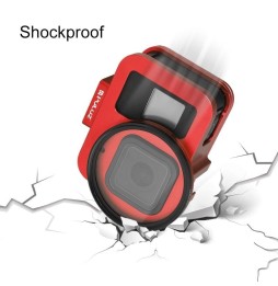 PULUZ for GoPro HERO8 Black Housing Shell CNC Aluminum Alloy Protective Cage with Insurance Frame & 52mm UV Lens(Red) für 41,...