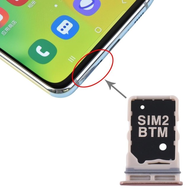 SIM Card Tray for Samsung Galaxy A80 SM-A805 (Gold) at 5,90 €