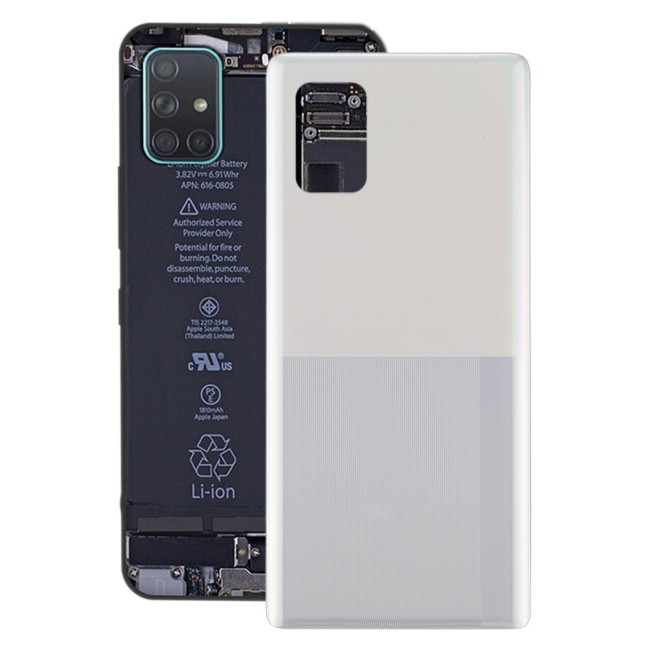 Achterkant voor Samsung Galaxy A71 5G SM-A716 (Wit)(Met Logo) voor 29,90 €