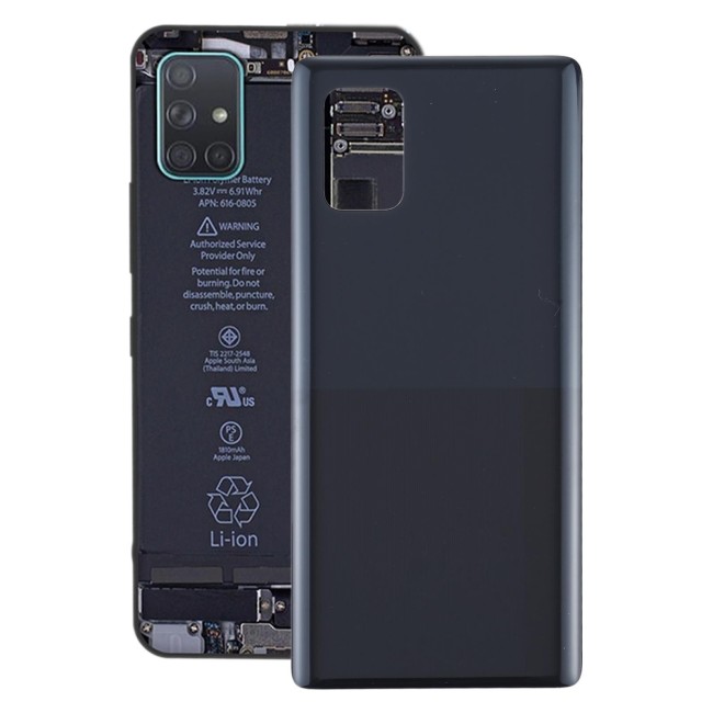 Rückseite Akkudeckel für Samsung Galaxy A71 5G SM-A716 (Schwarz)(Mit Logo) für 29,90 €