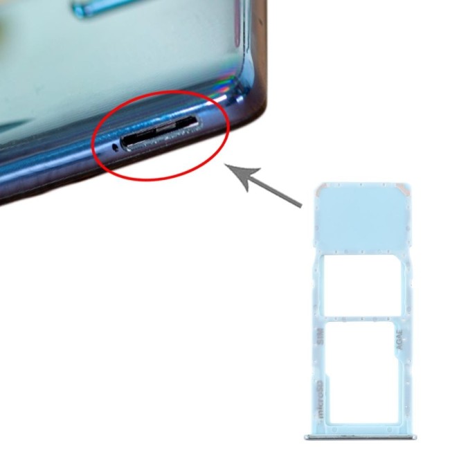SIM + Micro SD Card Tray for Samsung Galaxy A71 SM-A715F (Green) at 6,65 €