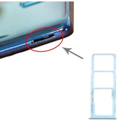 Tiroir double carte SIM + Micro SD pour Samsung Galaxy A71 SM-A715F (Bleu) à 6,65 €