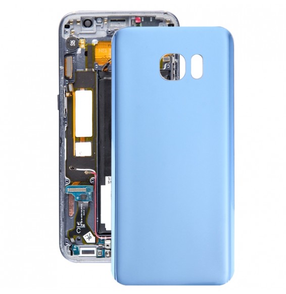 Battery Back Cover for Samsung Galaxy S7 Edge SM-G935 (Blue)(With Logo)