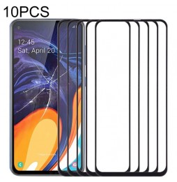 10x Outer Glass Lens for Samsung Galaxy A60 SM-A606 (Black) at 14,90 €