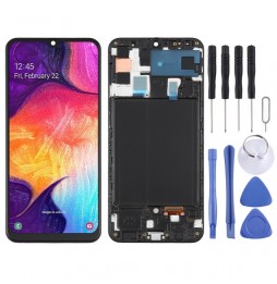 LCD Screen with frame for Samsung Galaxy A50 SM-A505 (Black) at 94,29 €