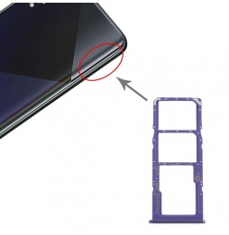 SIM + Micro SD kaart houder voor Samsung Galaxy A50s SM-A507 (Purper) voor 8,35 €