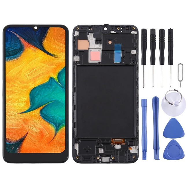 TFT LCD Screen with Frame for Samsung Galaxy A30 SM-A305 (Black) at 52,95 €