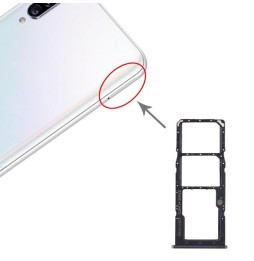 Tiroir carte SIM + Micro SD pour Samsung Galaxy A30s SM-A307F (Noir) à 6,90 €