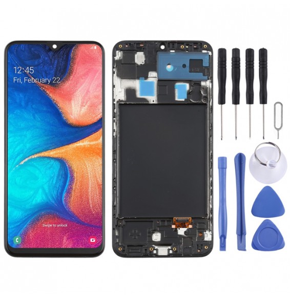 Original LCD Screen with Frame for Samsung Galaxy A20 SM-A205F