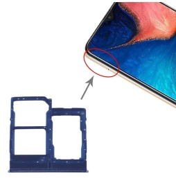 SIM + Micro SD kaart houder voor Samsung Galaxy A20e SM-A202F (Blauw) voor 5,90 €
