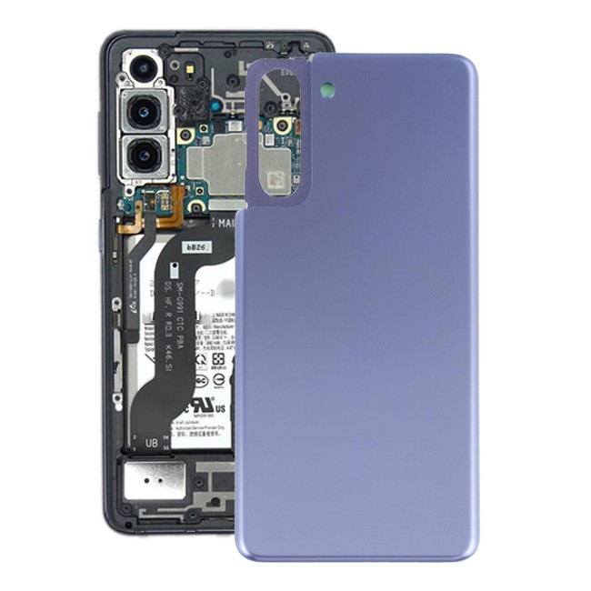 Battery Back Cover for Samsung Galaxy S21 SM-G990 (Purple)(With Logo) at 22,50 €
