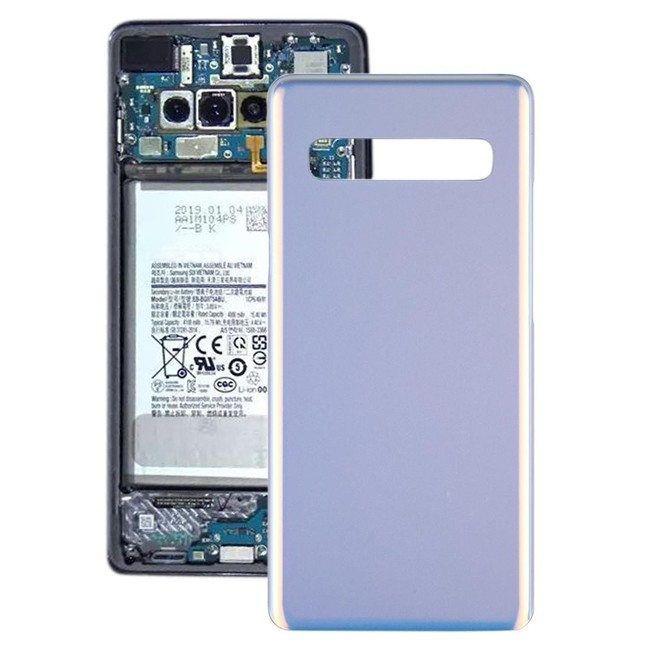 Battery Back Cover for Samsung Galaxy S10 5G SM-G977 (Silver)(With Logo) at 24,90 €