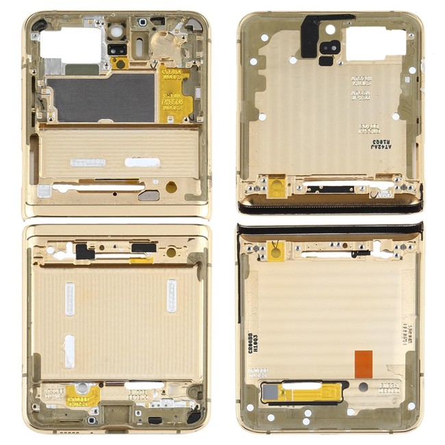 Top + Lower LCD Frame for Samsung Galaxy Z Flip 5G SM-F707 (Gold) at 99,90 €