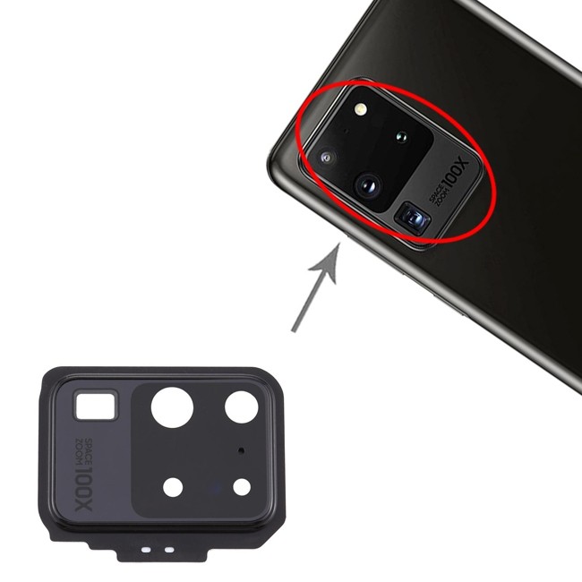Cache vitre caméra pour Samsung Galaxy S20 Ultra SM-G988 (Noir) à 9,90 €
