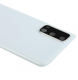 Cache arrière avec lentille pour Samsung Galaxy S20 SM-G980 / SM-G981 (Blanc)(Avec Logo) à 16,60 €