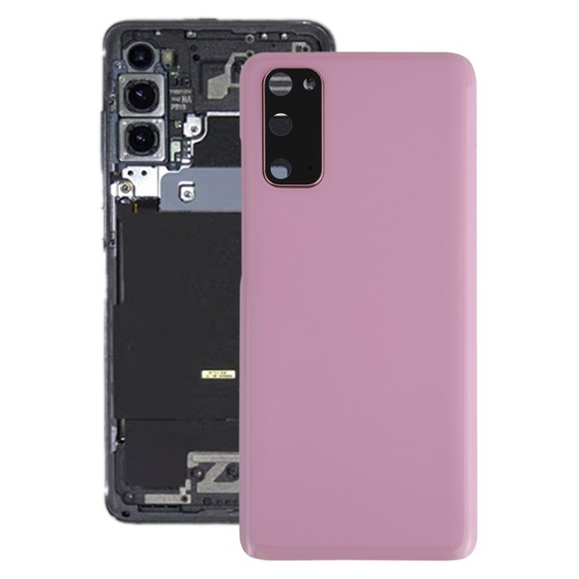 Battery Back Cover with Lens for Samsung Galaxy S20 SM-G980 / SM-G981 (Pink)(With Logo) at 16,60 €