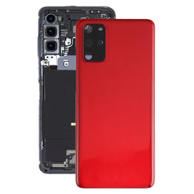 Cache arrière avec lentille pour Samsung Galaxy S20+ SM-G985 / SM-G986 (Rouge)(Avec Logo) à 16,95 €