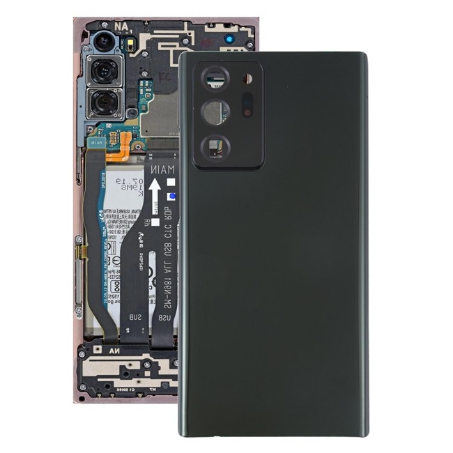 Rückseite Akkudeckel mit Linse für Samsung Galaxy Note 20 Ultra SM-N985 / SM-N986 (Schwarz)(Mit Logo) für 21,85 €