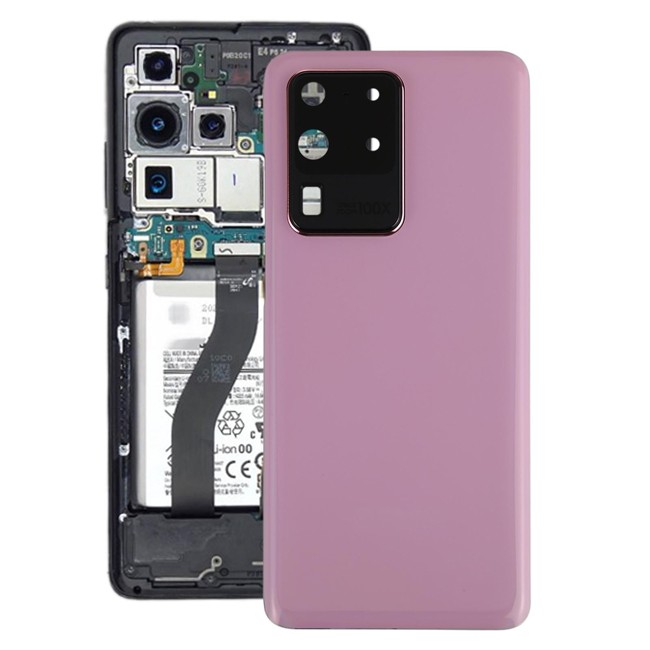 Battery Back Cover with Lens for Samsung Galaxy S20 Ultra SM-G988 (Pink)(With Logo) at 16,85 €