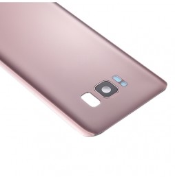 Cache arrière avec lentille + adhésif pour Samsung Galaxy S8+ SM-G955 (Or rose)(Avec Logo) à 13,90 €
