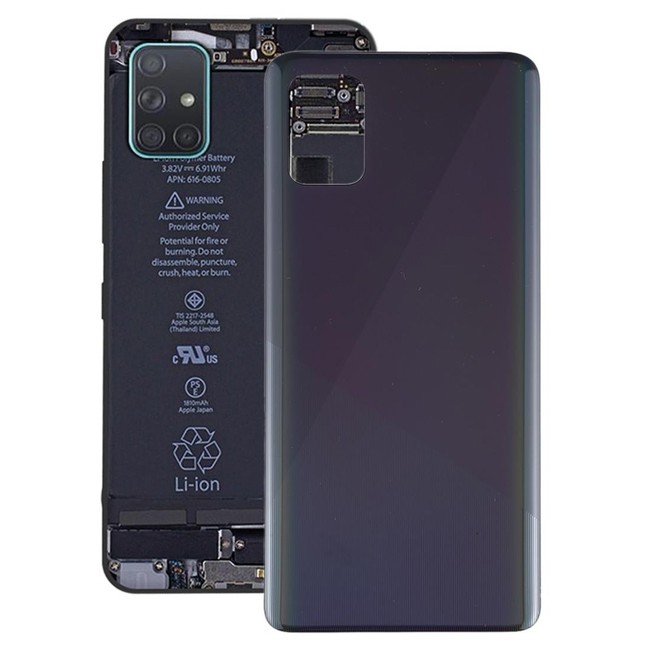 Cache arrière original pour Samsung Galaxy A51 SM-A515 (Noir)(Avec Logo) à 12,90 €