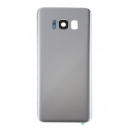 Cache arrière avec lentille + adhésif pour Samsung Galaxy S8+ SM-G955 (Argent)(Avec Logo) à 13,90 €