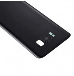 Cache arrière avec lentille + adhésif pour Samsung Galaxy S8+ SM-G955 (Noir)(Avec Logo) à 13,90 €