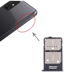 SIM + Micro SD kaart houder voor Samsung Galaxy M31s SM-M317 (Zilver) voor 6,90 €