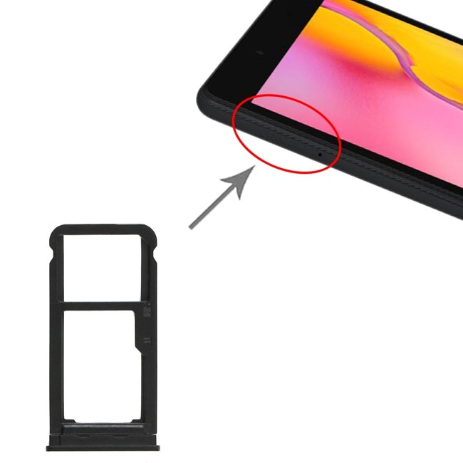 Tiroir carte SIM + Micro SD pour Samsung Galaxy Tab A 8.0 2019 SM-T295 (Noir) à 14,79 €