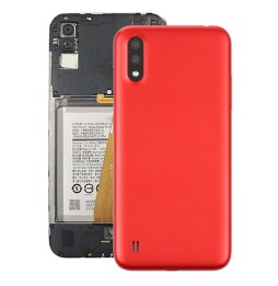Rückseite Akkudeckel mit Linse für Samsung Galaxy A01 SM-015F (Rot)(Mit Logo) für 21,89 €
