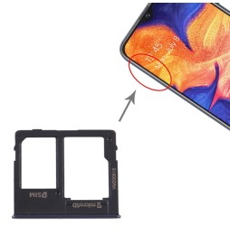 SIM + Micro SD kaart houder voor Samsung Galaxy A10e SM-A102 (Zwart) voor 11,65 €
