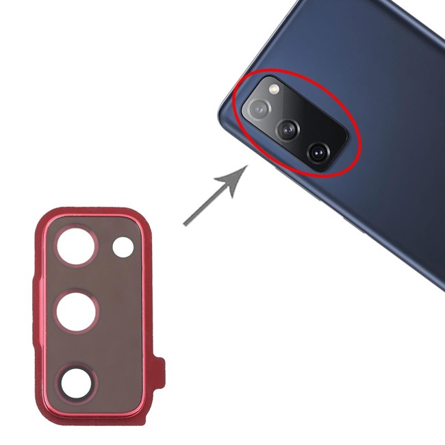 Kameralinse Abdeckung für Samsung Galaxy S20 FE SM-G780 (Rot) für 9,30 €