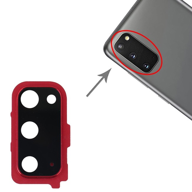 Kameralinse Abdeckung für Samsung Galaxy S20 SM-G980 / SM-G981 (Rot) für 8,90 €