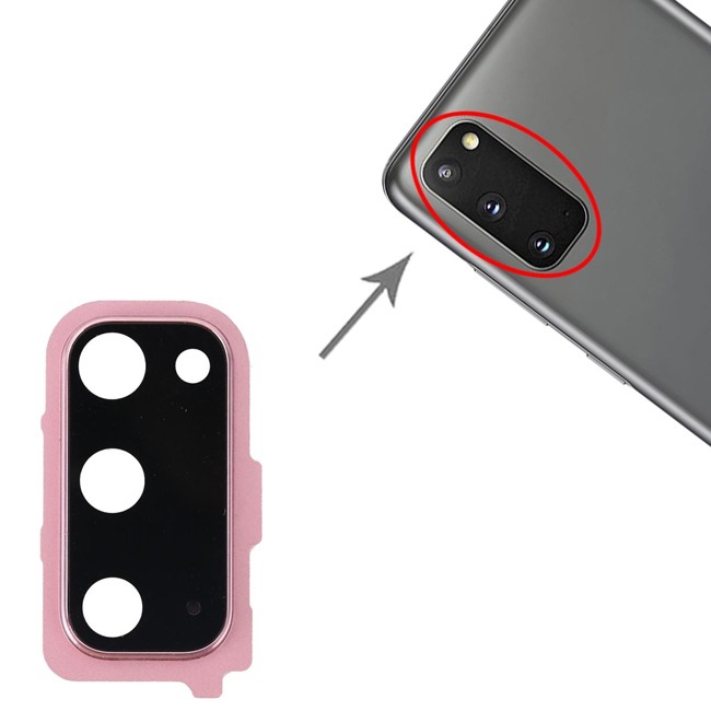 Kameralinse Abdeckung für Samsung Galaxy S20 SM-G980 / SM-G981 (Rosa) für 8,90 €