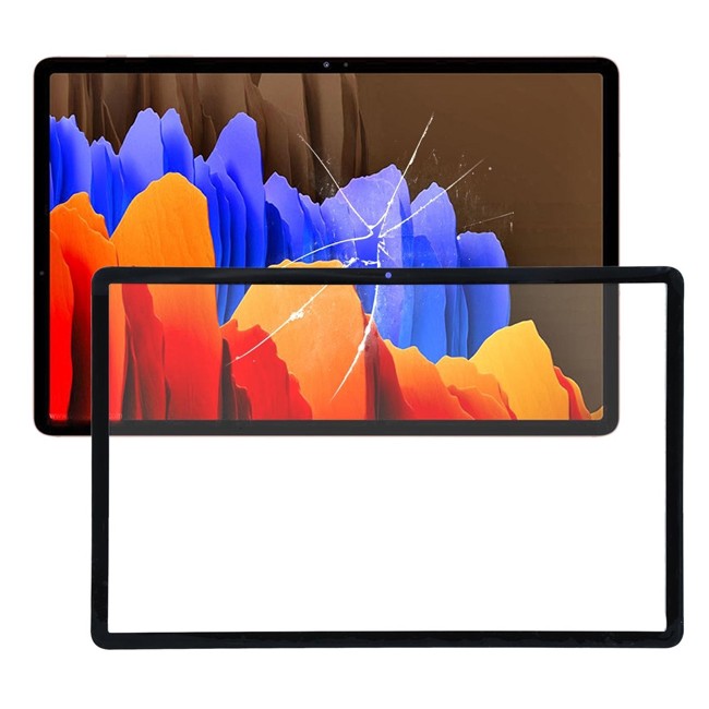 Display Glas für Samsung Galaxy Tab S7+ SM-T970 (Schwarz) für 24,40 €