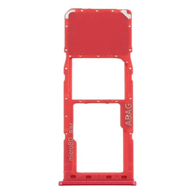 SIM Micro SD Card Tray for Samsung Galaxy A21s SM-A217 (Red) - Main Image